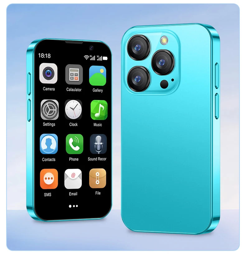 SERVO 16SE Mini Smartphone 16GB ROM Android 9.0 Wifi Dual SIM Standby Play Store 3G WCDMA 3.0"Little Smart Cellphone New Version