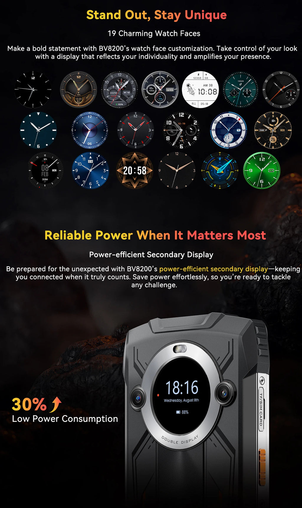【World premiere】Blackview BV8200  Rugged phone 6.5" 2.4K 120Hz Display Helio G100 12GB 256GB NFC Flashlight Android 14 CellPhone