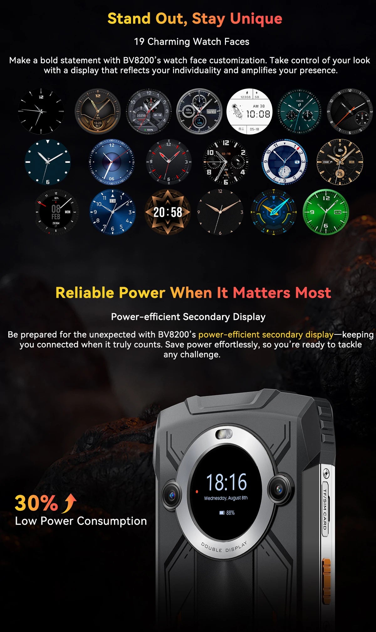 【World premiere】Blackview BV8200  Rugged phone 6.5" 2.4K 120Hz Display Helio G100 12GB 256GB NFC Flashlight Android 14 CellPhone