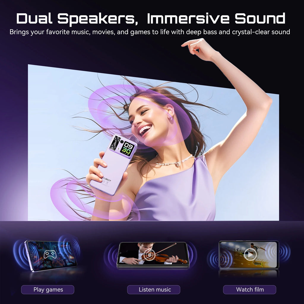 Cubot Android Smartphone P90, G100 Octa-core, 2.2GHz, Dual Speakers, 24GB+256GB, 6.88" 120Hz Screen, 64MP, 5100mAh,NFC, 4G Phone