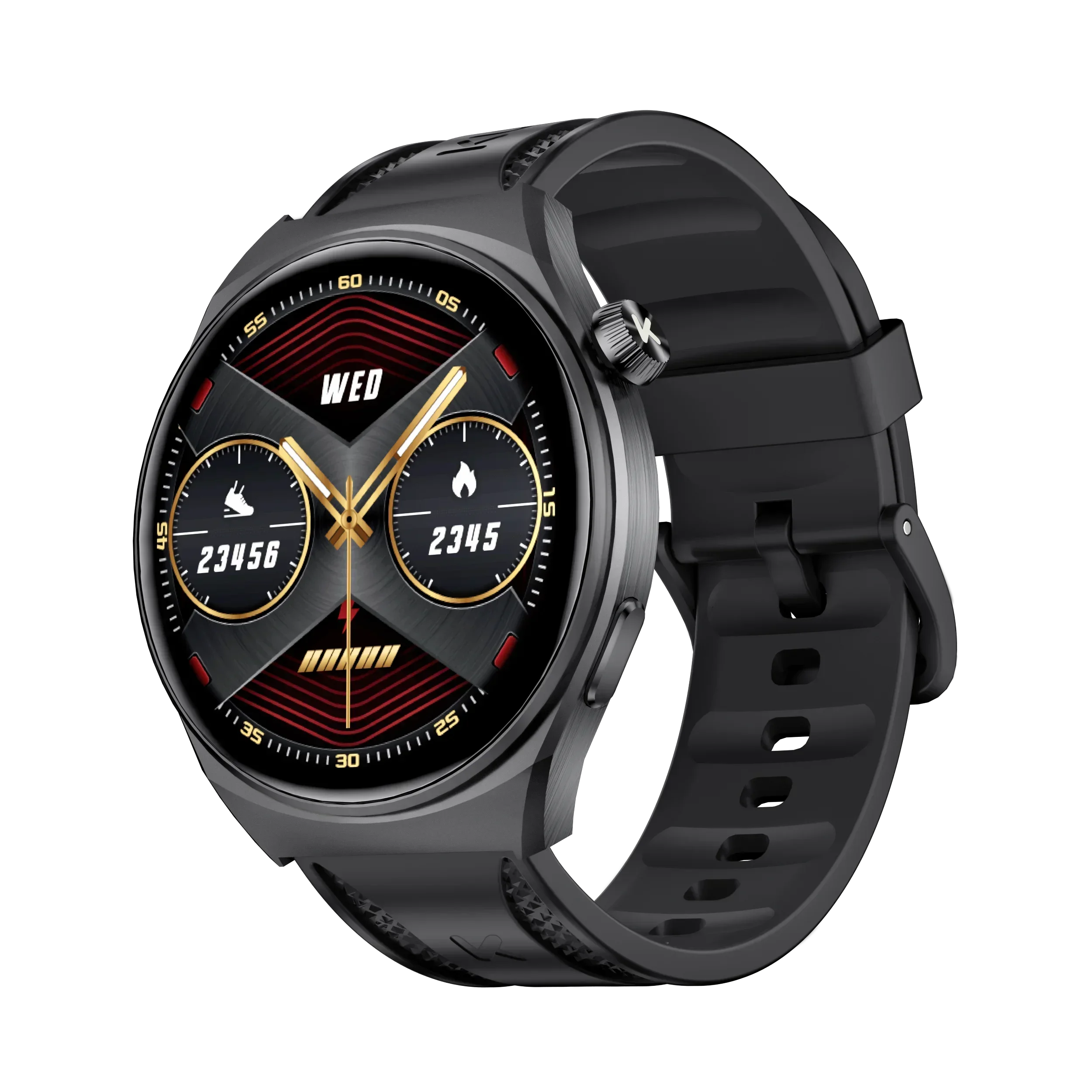 KUMI GW6 Smart Watch Men, 1.43" AMOLED Display, ChatGPT AI Assistant, Bluetooth Call, IP68 Waterproof Fitness Tracker