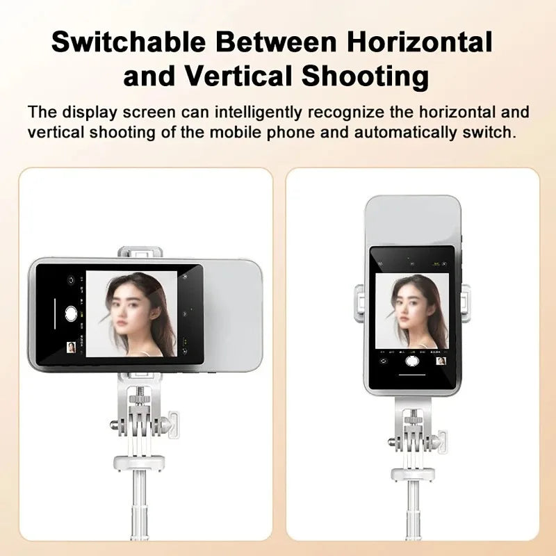 Smartphone Wireless Magnetic Monitor Screen For Smartphone Vlog Live Stream Video Recording Screen Phone Rear Camera Selfie