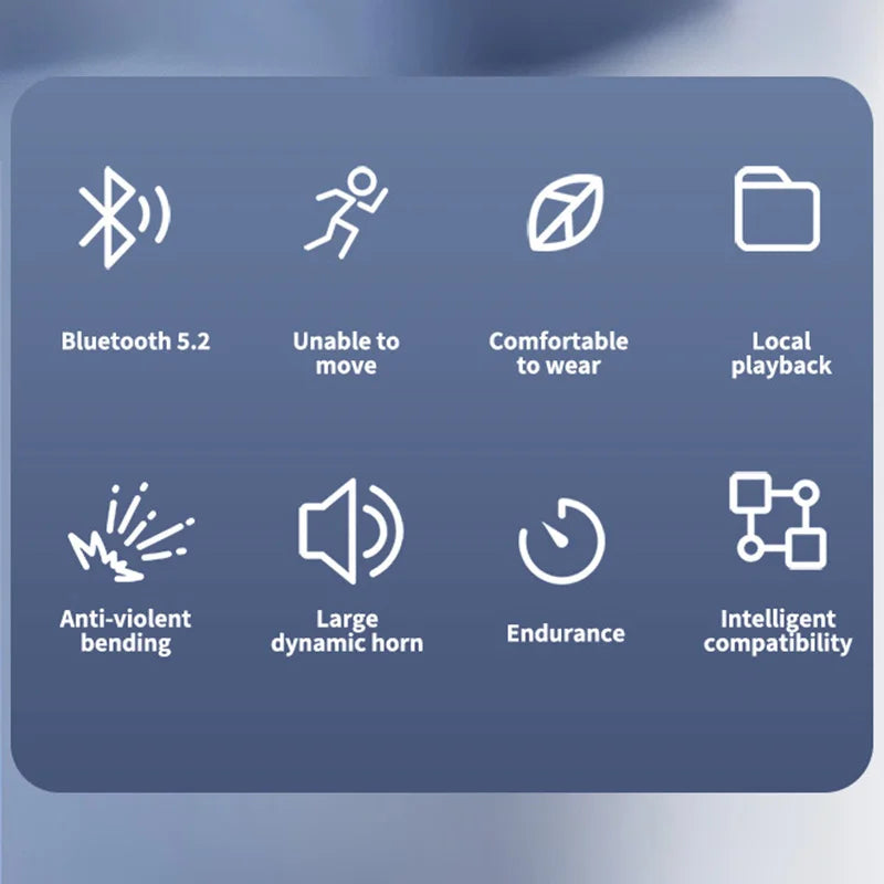 Wireless Earphone Bone Conduction Sport Swimming Bluetooth Compatible Headphone Hand-free With Mic For Running X7 Earbuds