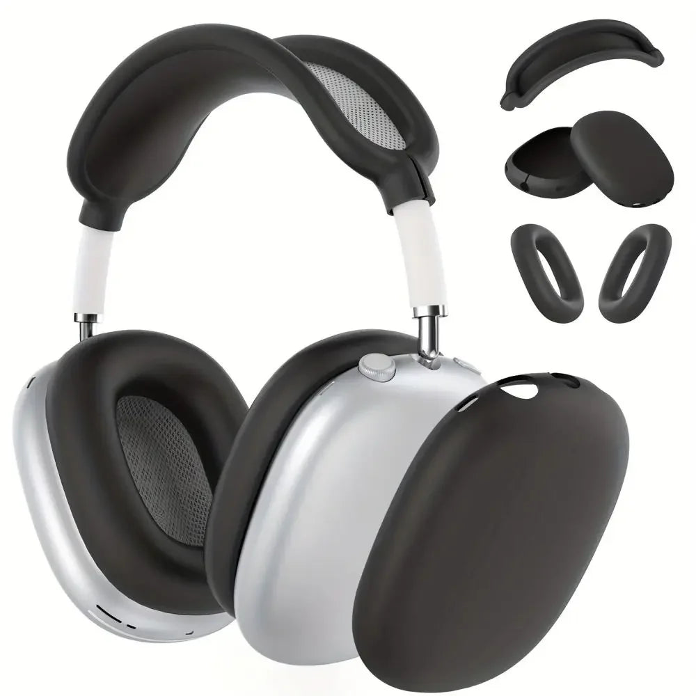 3 in 1 Soft Silicone Skin Protector Headphones Case For Airpods Max Cases Anti Scratch Shockproof Earphone Cover Accessories