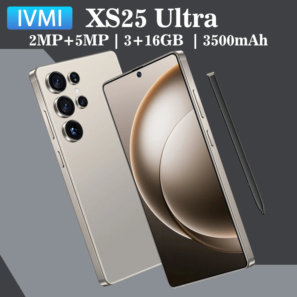 IVMI Global Vision XS25 Ultra Smartphone Android 3GB RAM 16GB ROM 6.9 Inch Dual SIM 4G Network 2+5MP Mobile Phones