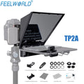 FEELWORLD Mini Teleprompter TP2A 8 inch Portable Supports Under 8"  Smartphone Tablet Prompting Smartphone DSLR Camera Bluetooth