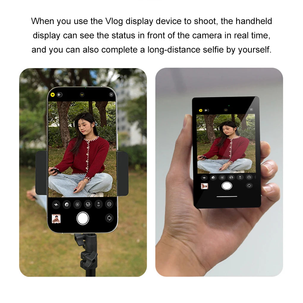 Smartphone Wireless Magnetic Monitor Screen For Smartphone Vlog Live Stream Video Recording Outdoor Selfie Assistanc