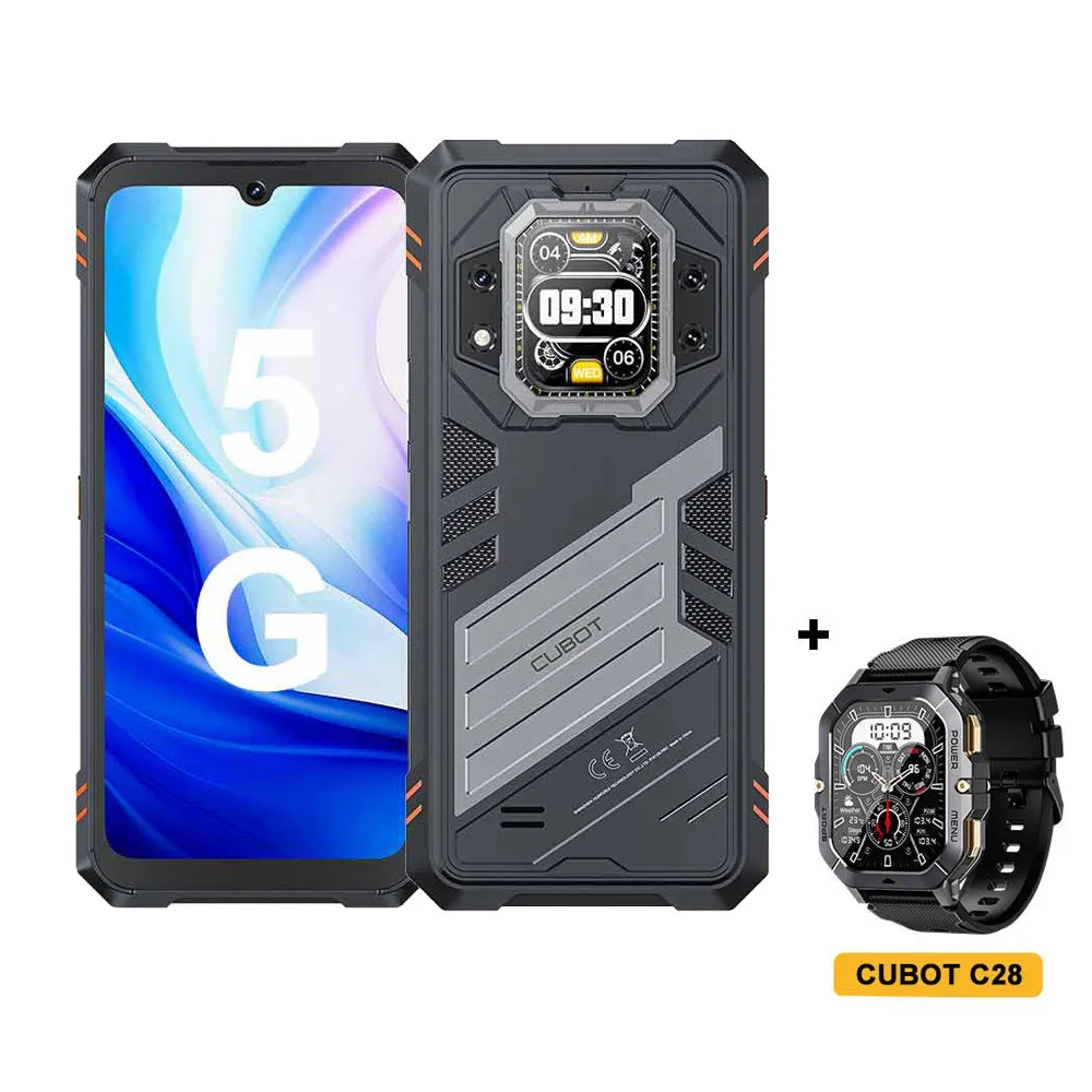 Cubot KingKong Star 2, Ultra-Slim Rugged Smartphone 5G, 4nm MTK D8200, 24GB RAM(12+12GB)+256GB ROM,6.72-inch 144Hz Large Display