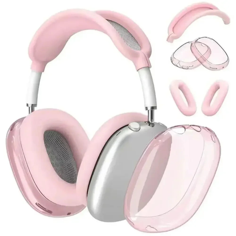 3 in 1 Soft Silicone Skin Protector Headphones Case For Airpods Max Cases Anti Scratch Shockproof Earphone Cover Accessories