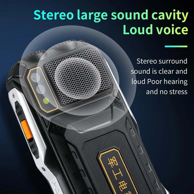 Q8 GSM 2G Rugged Mobile Phone Big Battery Double Flashlight 2.4inch HD Screen Dual Sim Large Button Cheap Cellphone For Elderly