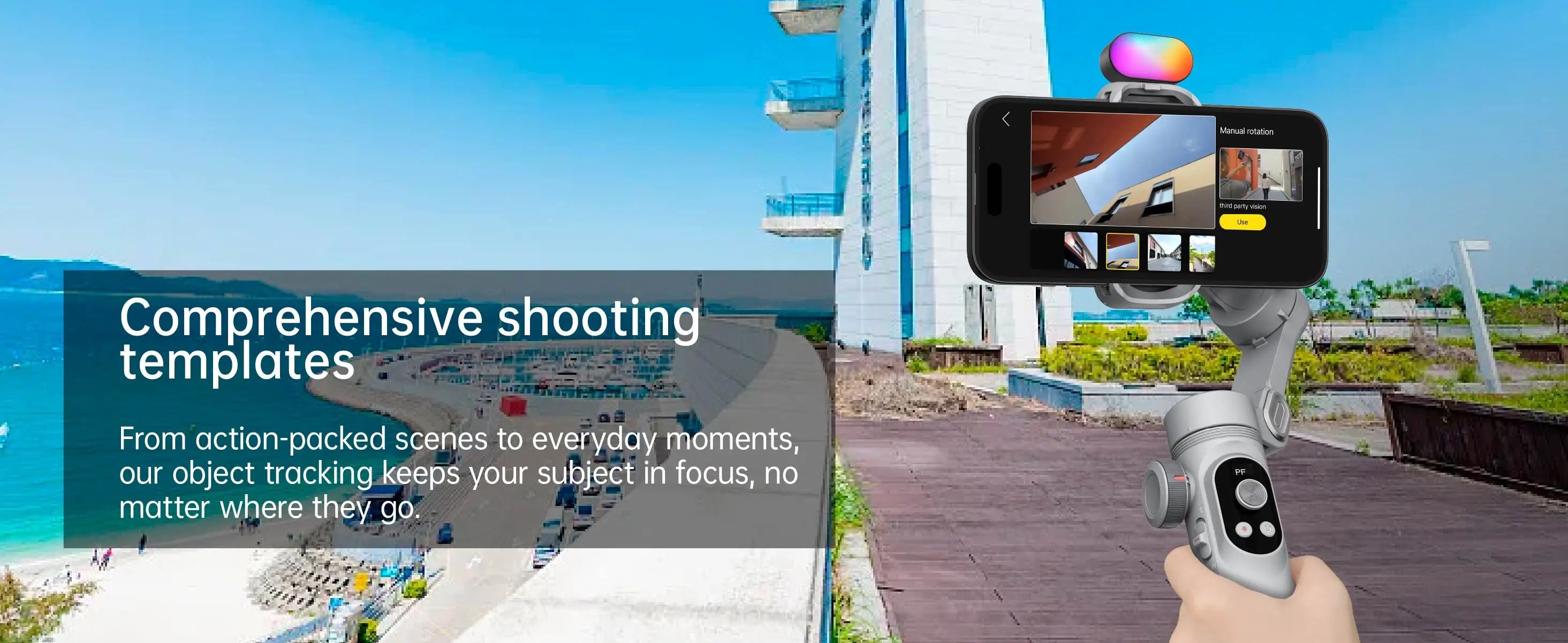 AOCHUAN Smart Xpro SmartPhone Gimbal Stabilizer Professional 3-axis stabilizer For iPhone and android Smartphone Handheld Gimbal