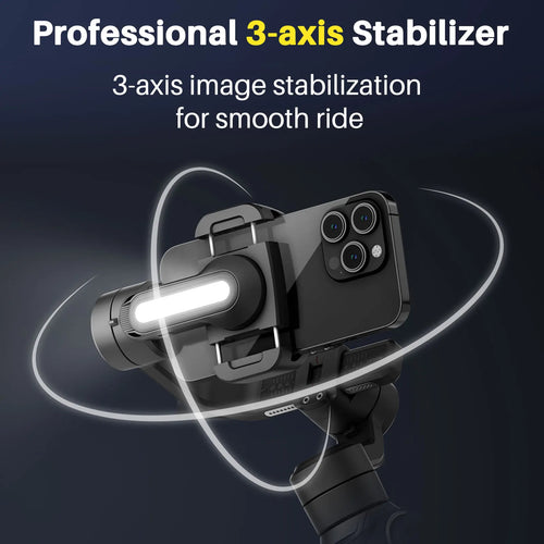 AOCHUAN Smart S2 Smartphone Gimbal Stabilizer with microphone Professional 3-axis Stabilizer For ipohne and Android Smartphone