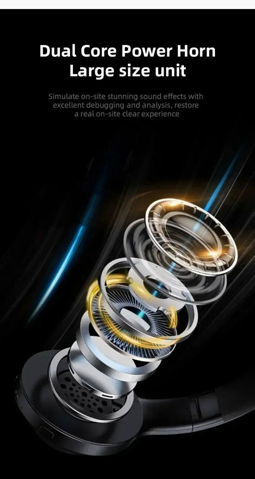 Multifunctional Portable Foldable Headmounted Wireless Bluetooth 5.0 Headset For Bluetooth connection TF Card Wired Connection