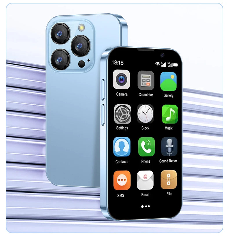 SERVO 16SE Mini Smartphone 16GB ROM Android 9.0 Wifi Dual SIM Standby Play Store 3G WCDMA 3.0"Little Smart Cellphone New Version