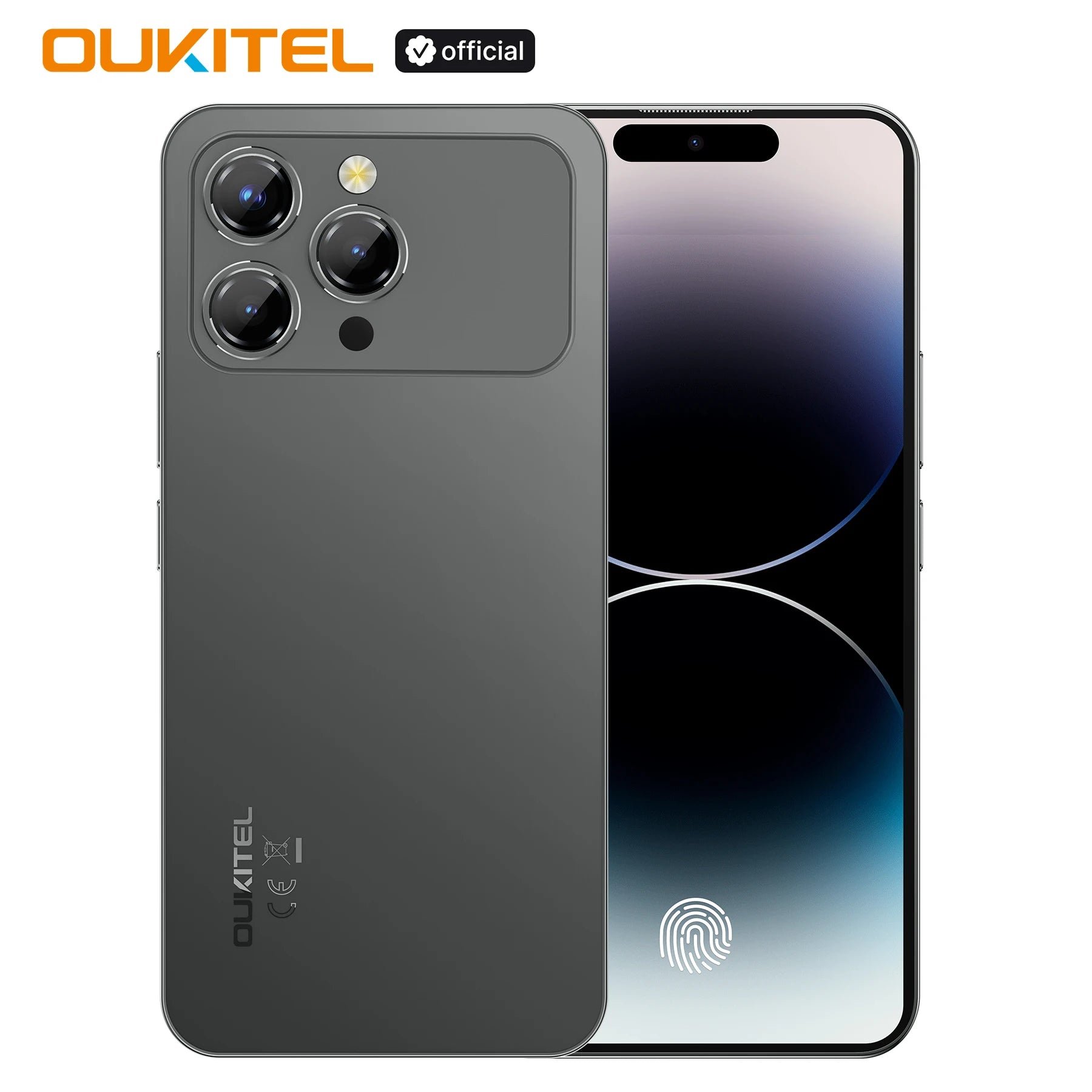 OUKITEL P1 PRO Smartphone Android 15, 6.7-inch FHD+ AMOLED 120Hz, 24(8+16)GB+512GB ROM Dual 4G Cellphone, 5150mAh Battery