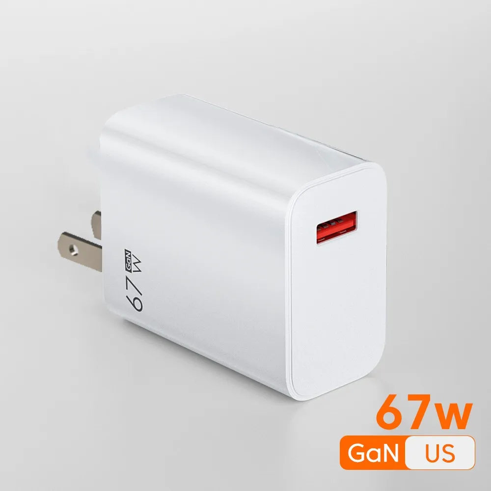 67W USB Fast Charger for Xiaomi 14 13 12 11 10 Ultra Redmi Note 12T 13 Pro Turbo Quick Charge Type C Cable Fast Charging Adapter