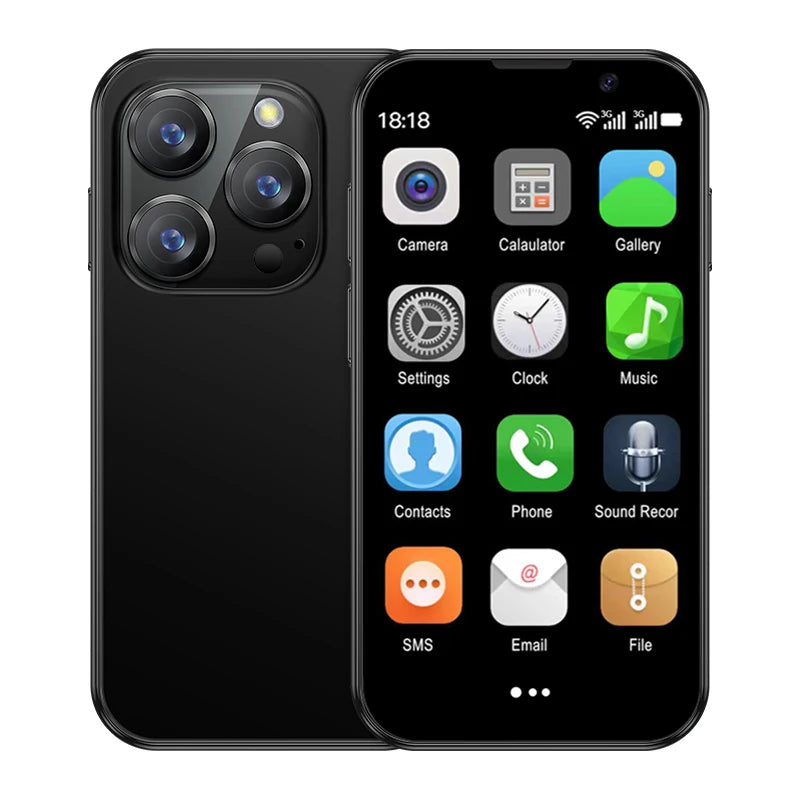 SERVO 16SE Mini Smartphone 16GB ROM Android 9.0 Wifi Dual SIM Standby Play Store 3G WCDMA 3.0"Little Smart Cellphone New Version