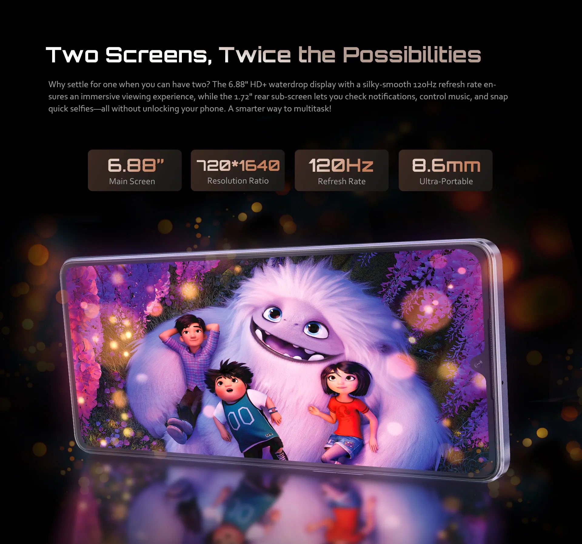 Cubot P90 4G Smartphone Helio G100 Octa-core 24GB+256GB 6.88-Inch 120Hz Display 5100mAh Battery 64MP Camera Android 15 Phone