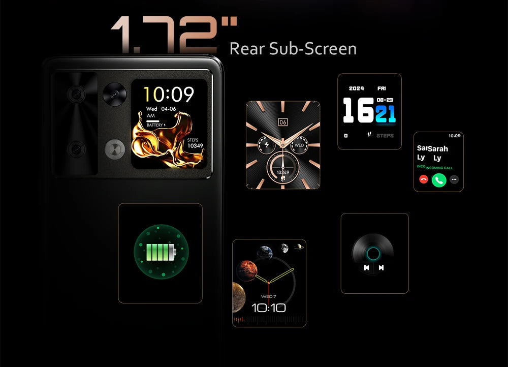 Cubot Android Smartphone P90, G100 Octa-core, 2.2GHz, Dual Speakers, 24GB+256GB, 6.88" 120Hz Screen, 64MP, 5100mAh,NFC, 4G Phone