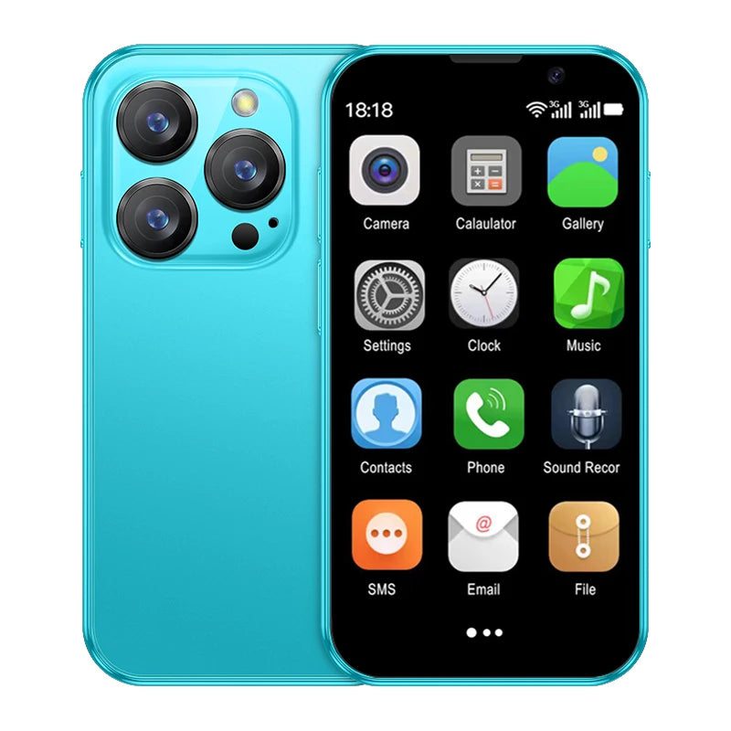 SERVO 16SE Mini Smartphone 16GB ROM Android 9.0 Wifi Dual SIM Standby Play Store 3G WCDMA 3.0"Little Smart Cellphone New Version