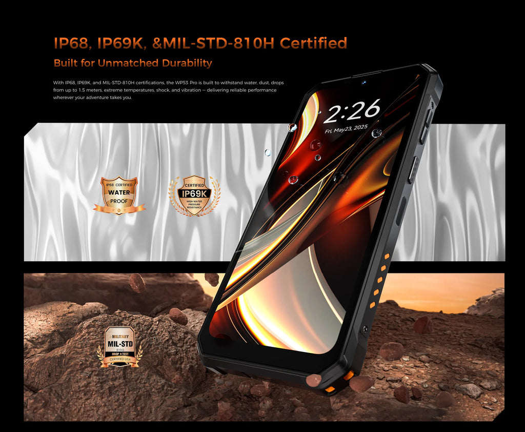 【NEW】OUKITEL WP53 PRO Rugged Phone, 24GB+256GB 11000mAh Android 15 6.52" NFC 50MP Cell Phone