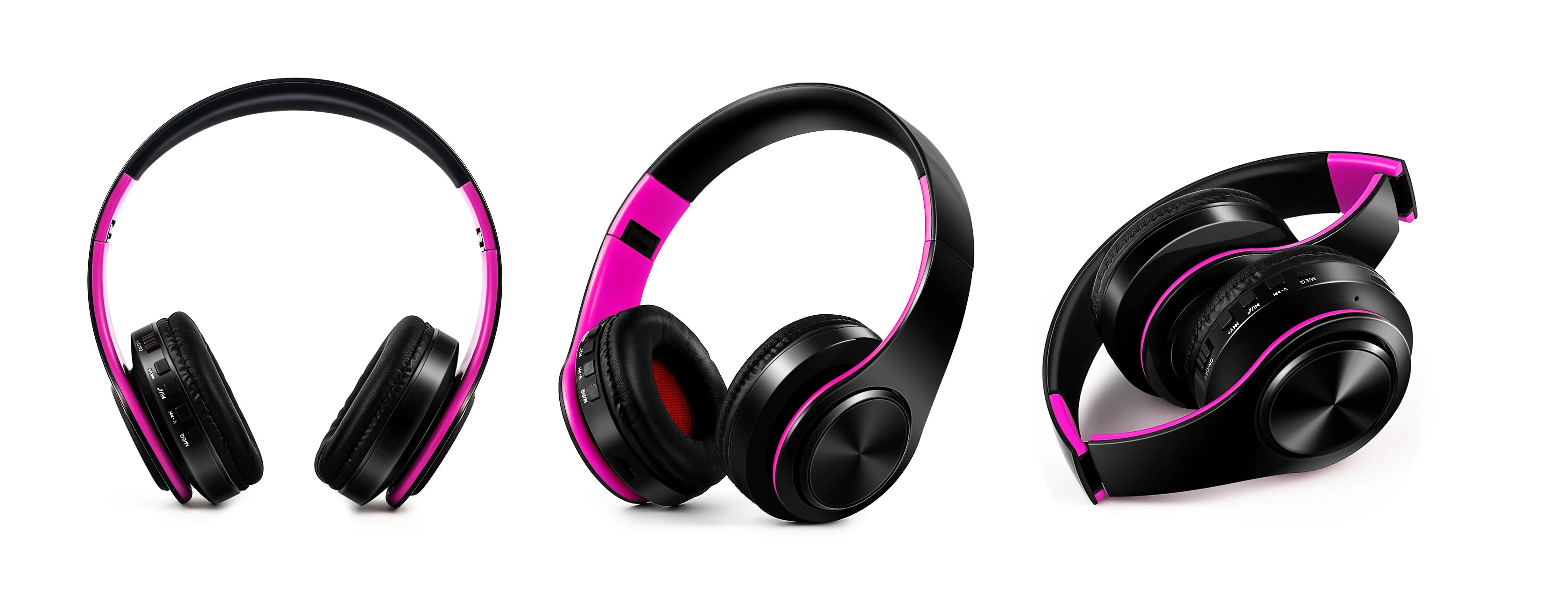 Men Gift Gold Wireless Headphones Bluetooth Earphone Stereo Headset Game with Build-in MIC with Universal for Android and iOS