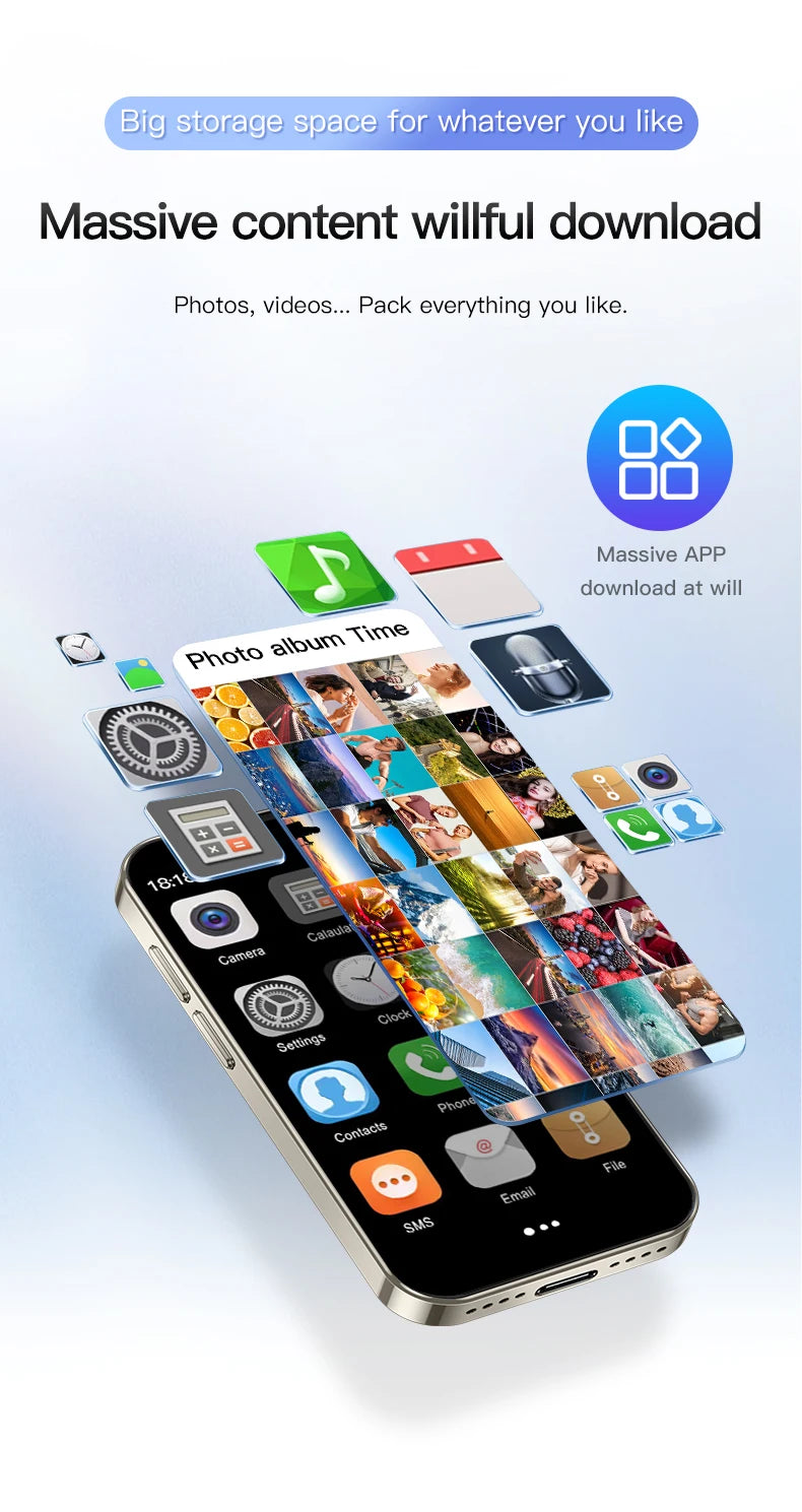 SERVO 16SE Mini Smartphone 16GB ROM Android 9.0 Wifi Dual SIM Standby Play Store 3G WCDMA 3.0"Little Smart Cellphone New Version