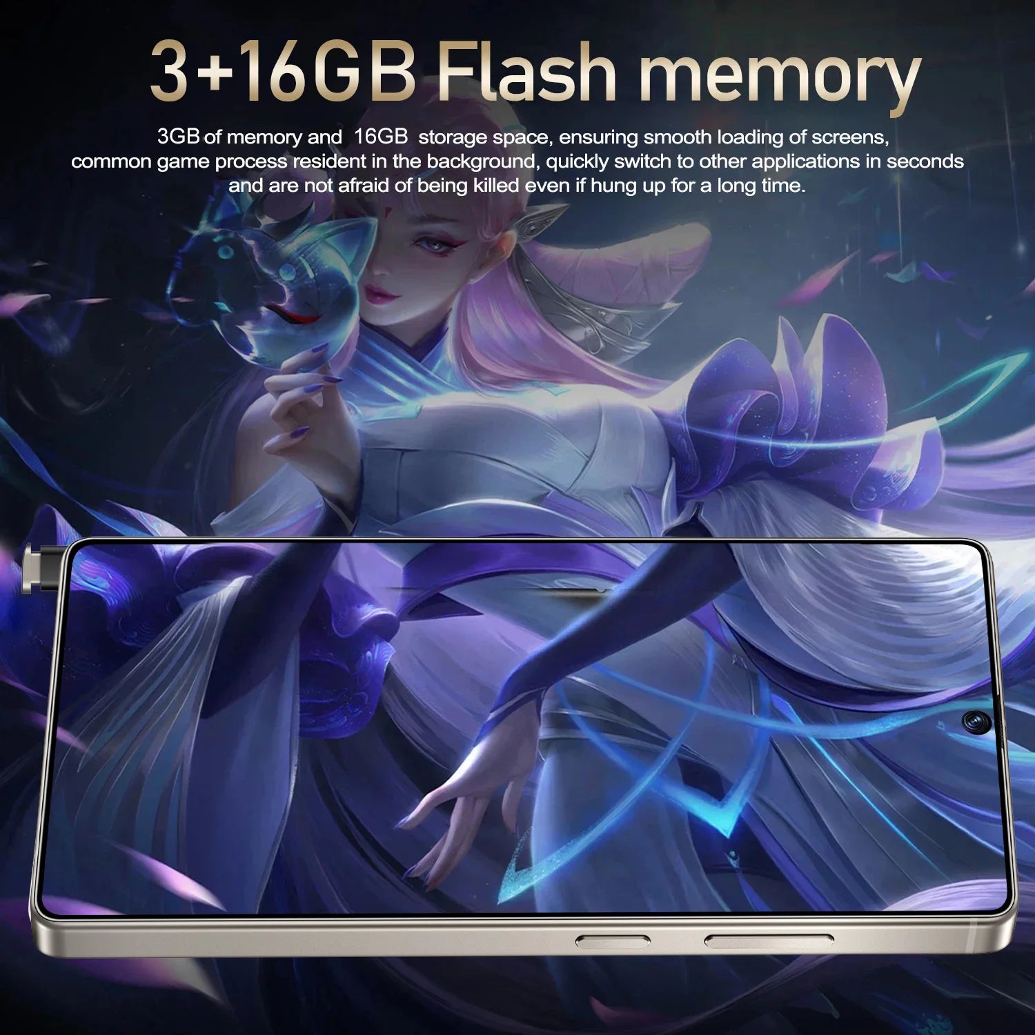 IVMI Global Vision XS25 Ultra Smartphone Android 3GB RAM 16GB ROM 6.9 Inch Dual SIM 4G Network 2+5MP Mobile Phones