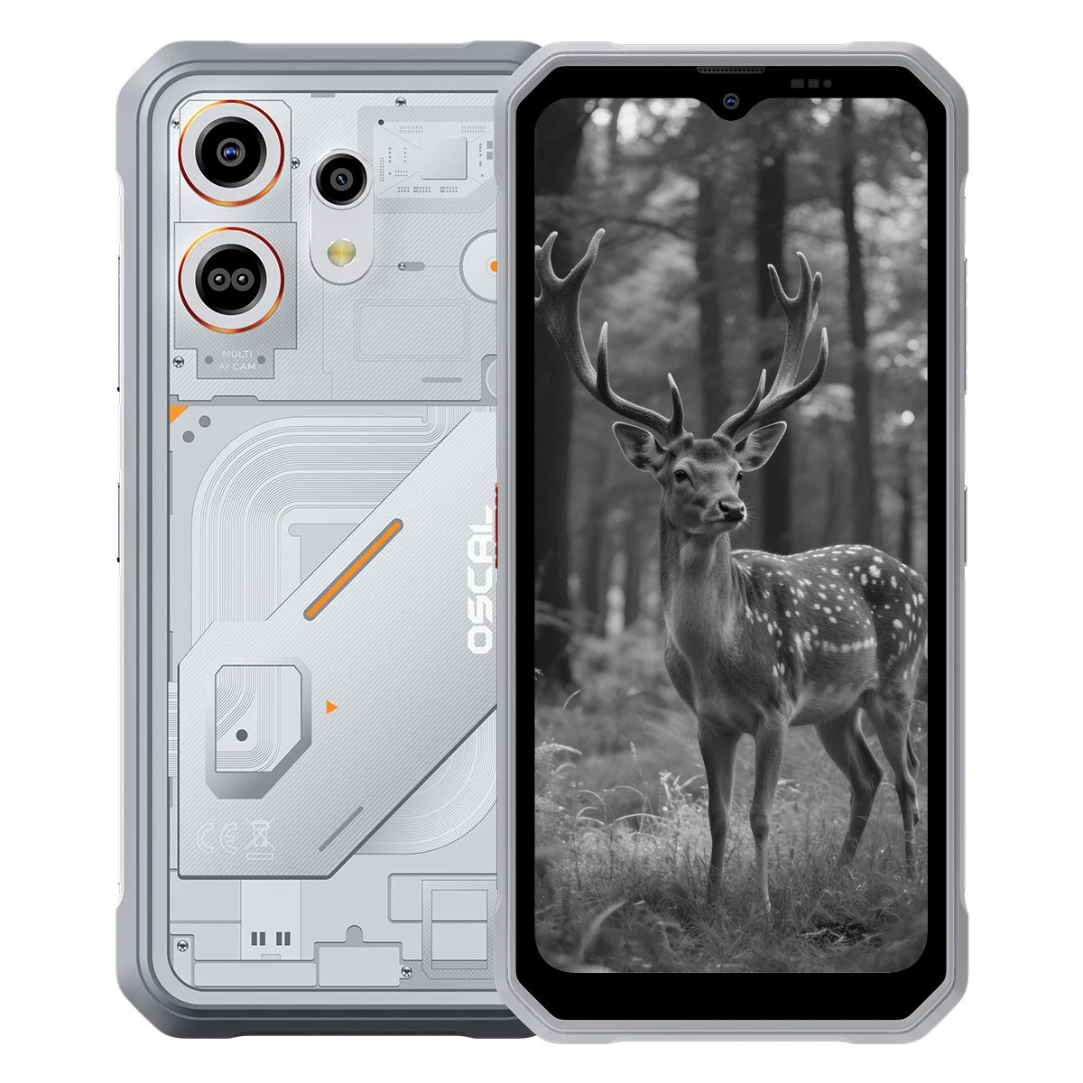 Blackview OSCAL MARINE 3 Rugged Smartphone 6.56" HD 90Hz Display Helio G81 13MP+16MP Camera 5000mAh Battery Android 16 Mobile