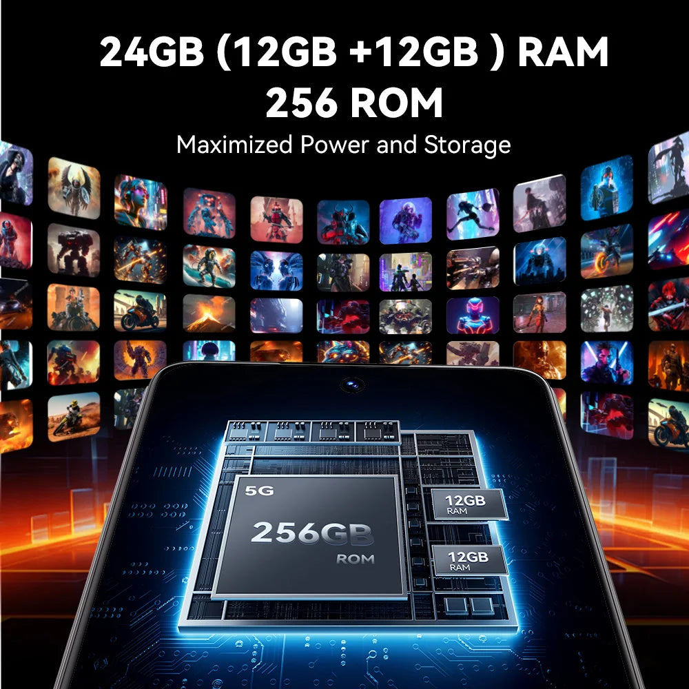 CUBOT MAX 5, 5G Smartphone Android, Dimensity 8200, 6.95" 144Hz Large Screen, 24GB RAM + 256GB ROM, Gaming Phone, Coming Soon