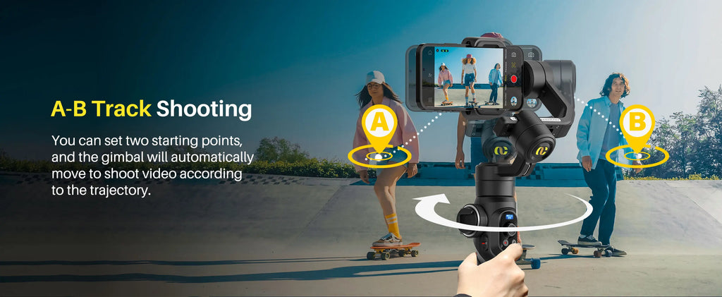 AOCHUAN Smart S2 Smartphone Gimbal Stabilizer with microphone Professional 3-axis Stabilizer For ipohne and Android Smartphone