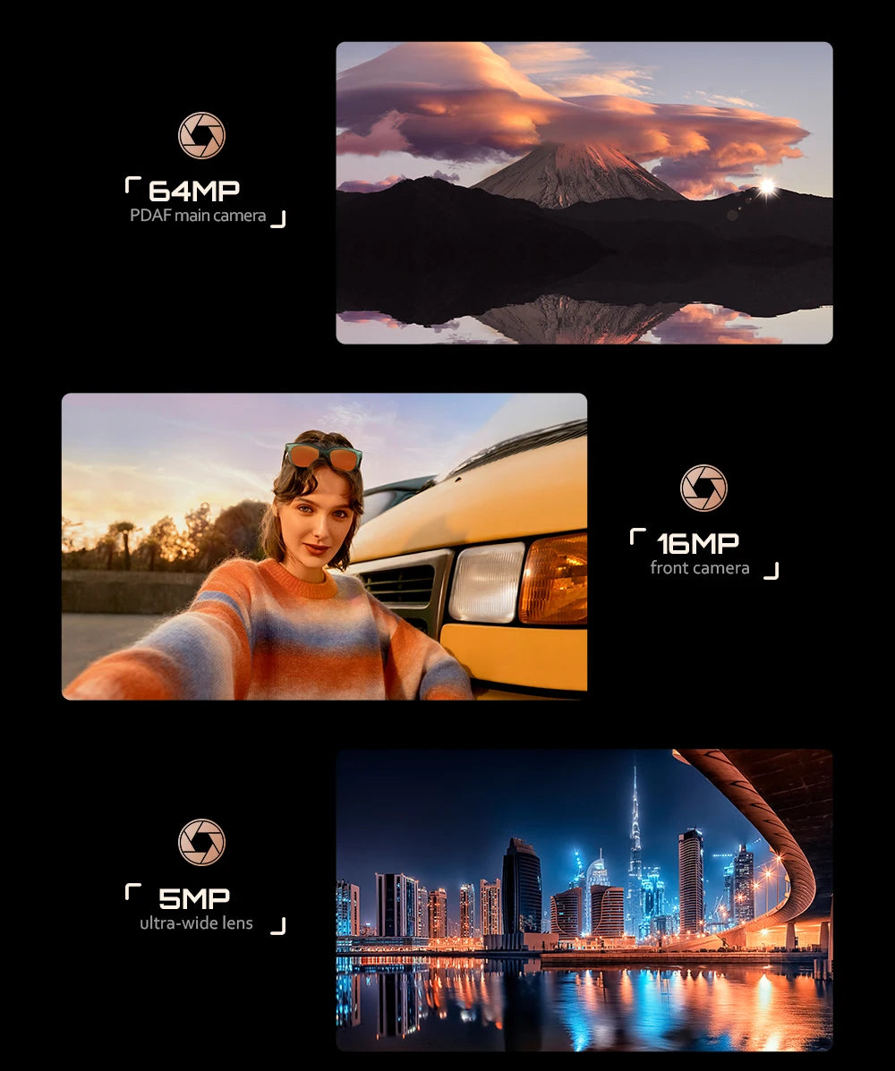 Cubot Android Smartphone P90, G100 Octa-core, 2.2GHz, Dual Speakers, 24GB+256GB, 6.88" 120Hz Screen, 64MP, 5100mAh,NFC, 4G Phone