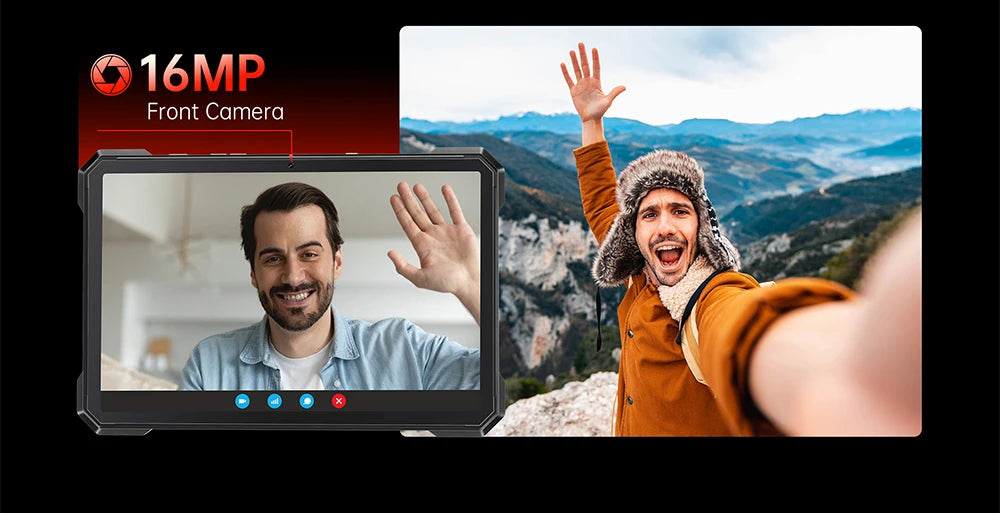 Tablet Android 15 Cubot TAB KingKong S, 15300 mAh Battery, 16GB(6+10), 256GB, 10.1-Inch 90Hz Display, Camping Light, 48MP Camera