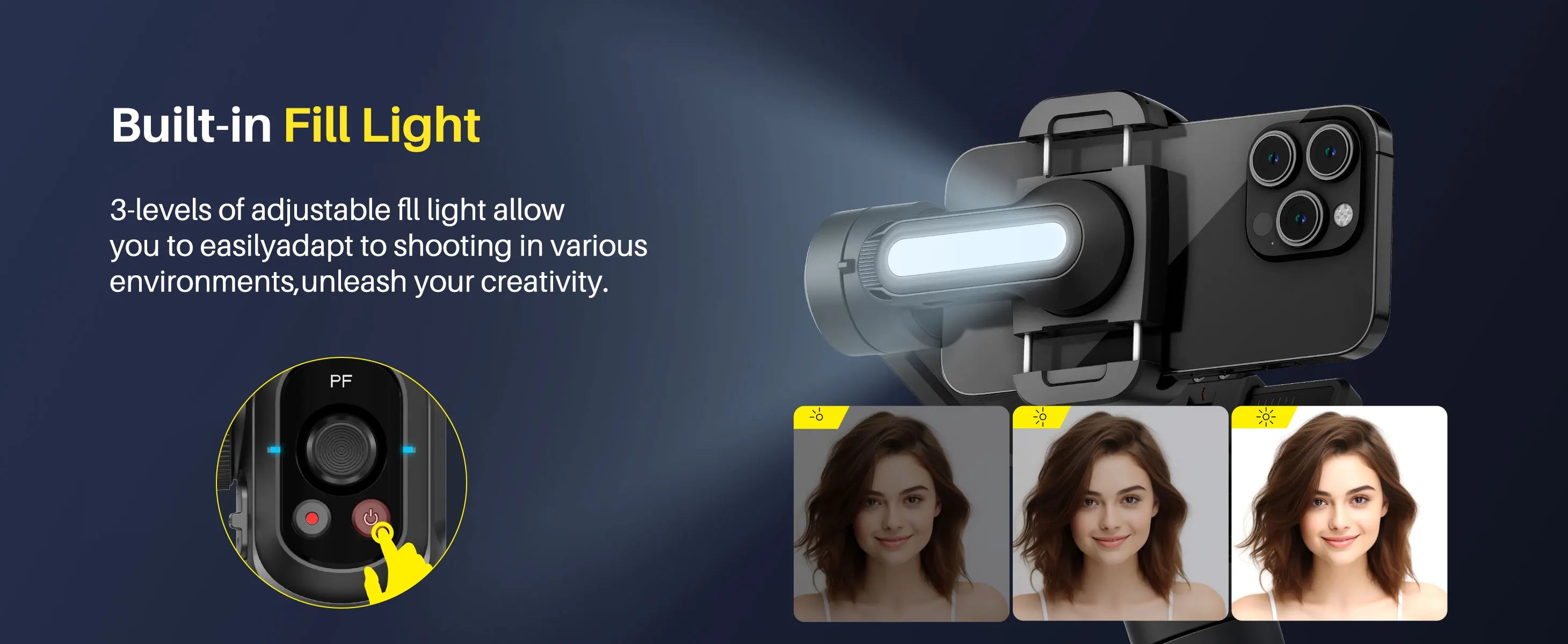 AOCHUAN Smart S2 Smartphone Gimbal Stabilizer with microphone Professional 3-axis Stabilizer For ipohne and Android Smartphone