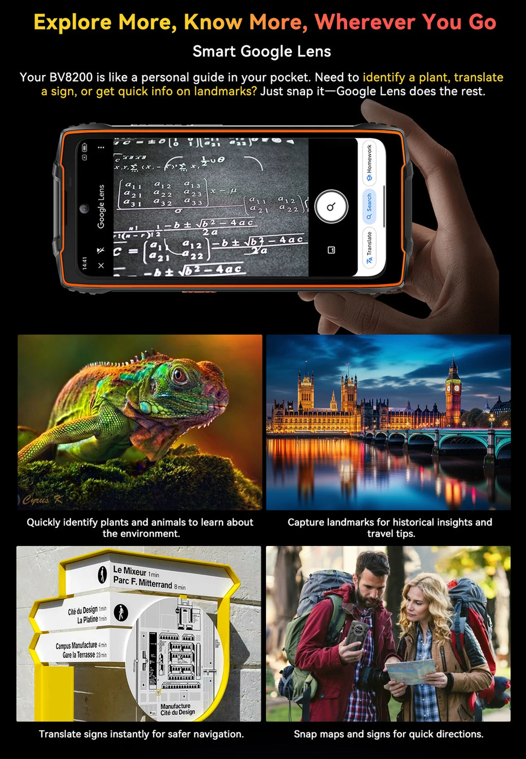 【World premiere】Blackview BV8200  Rugged phone 6.5" 2.4K 120Hz Display Helio G100 12GB 256GB NFC Flashlight Android 14 CellPhone