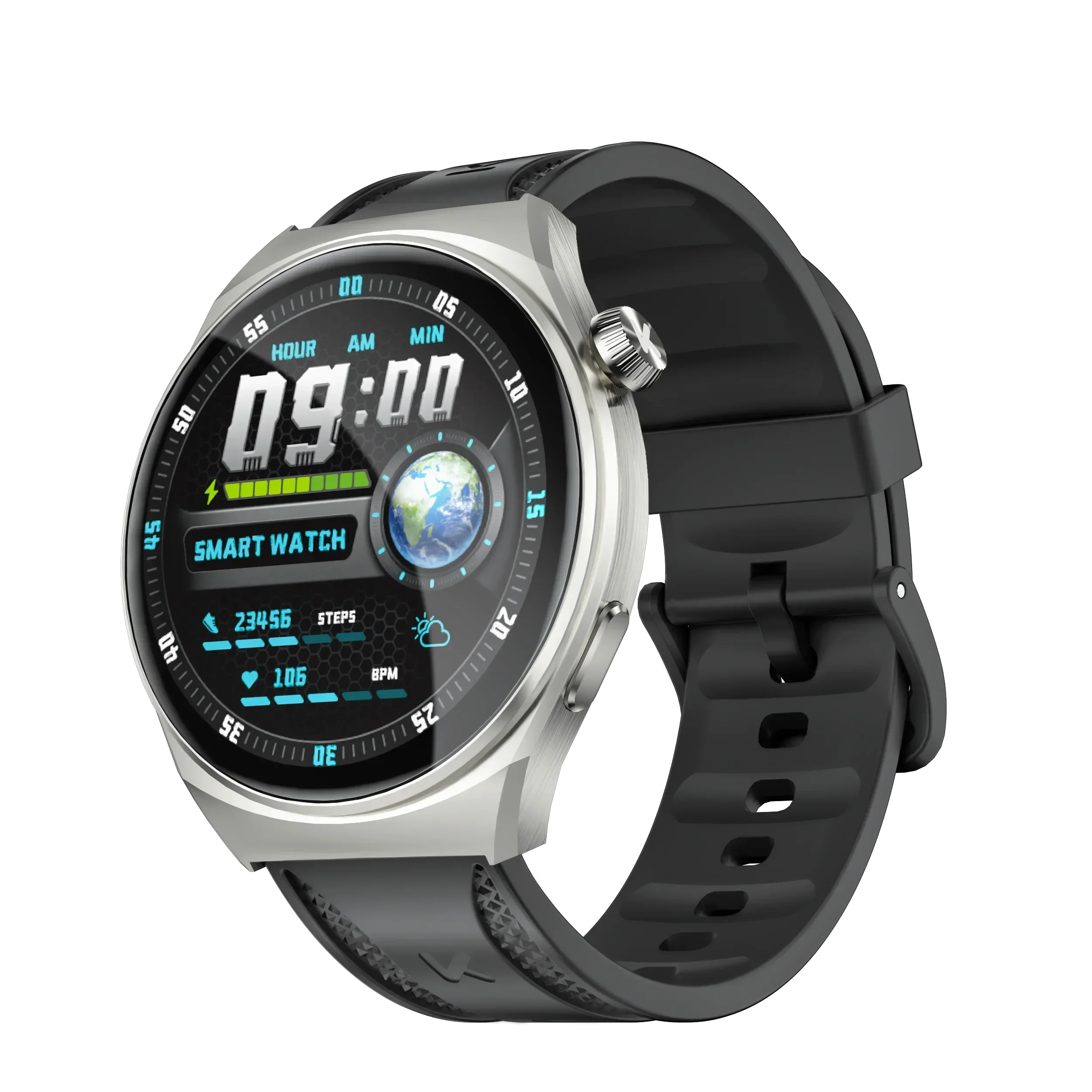 KUMI GW6 Smart Watch Men, 1.43" AMOLED Display, ChatGPT AI Assistant, Bluetooth Call, IP68 Waterproof Fitness Tracker