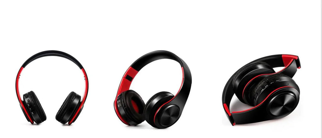 Men Gift Gold Wireless Headphones Bluetooth Earphone Stereo Headset Game with Build-in MIC with Universal for Android and iOS