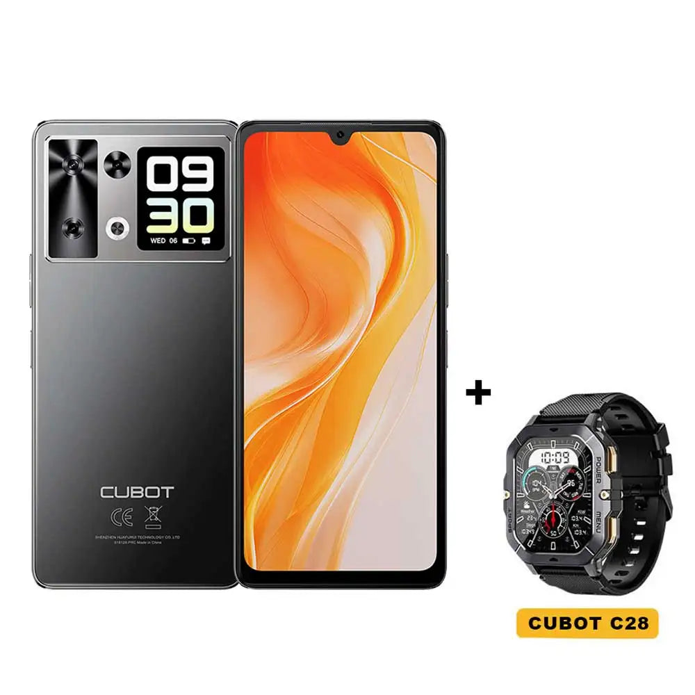 Cubot Android Smartphone P90, G100 Octa-core, 2.2GHz, Dual Speakers, 24GB+256GB, 6.88" 120Hz Screen, 64MP, 5100mAh,NFC, 4G Phone